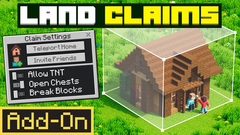 Land Claims Add-On on the Minecraft Marketplace by Cubical