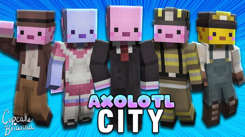 Axolotl City Skin Pack on the Minecraft Marketplace by CupcakeBrianna