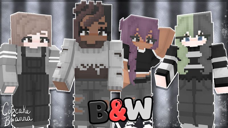 B&W HD Skin Pack on the Minecraft Marketplace by CupcakeBrianna