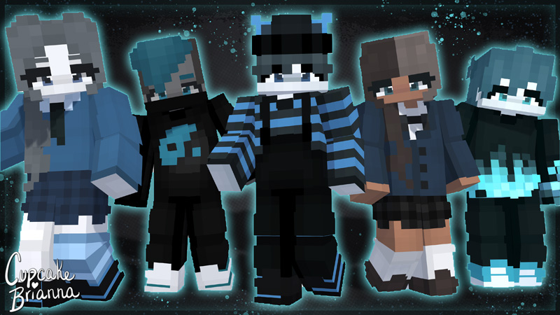 Black X Blue Mega Pack on the Minecraft Marketplace by CupcakeBrianna