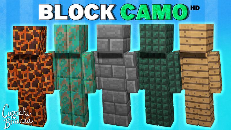 Block Camo HD Skin Pack on the Minecraft Marketplace by CupcakeBrianna