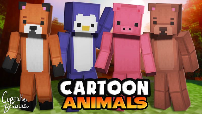 Cartoon Animals HD Skin Pack on the Minecraft Marketplace by CupcakeBrianna