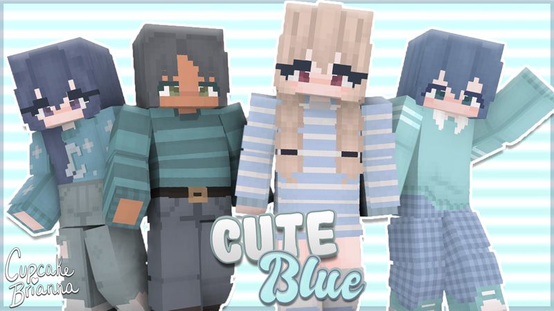 Cute Blue HD Skin Pack on the Minecraft Marketplace by CupcakeBrianna