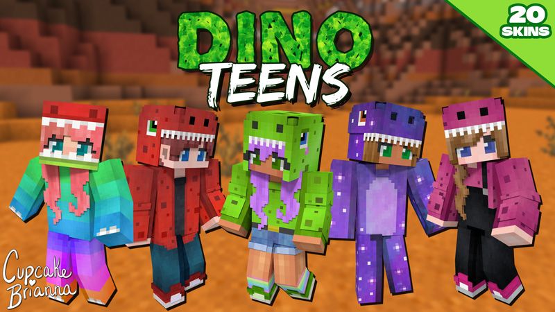 Dino Teens HD Skin Pack on the Minecraft Marketplace by CupcakeBrianna