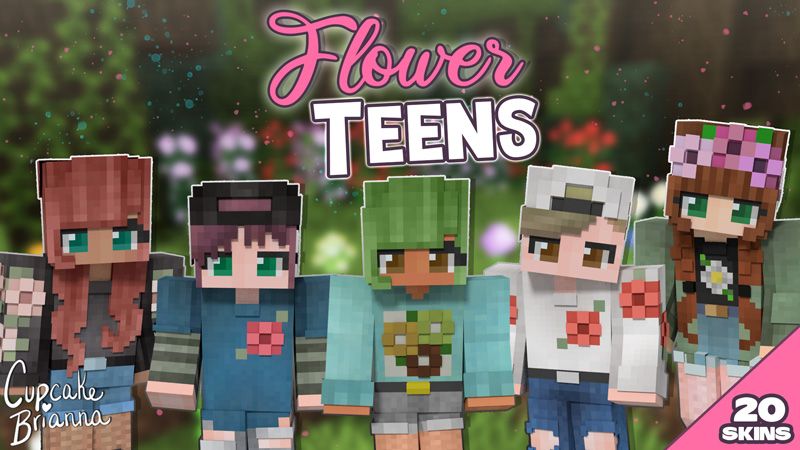 Flower Teens HD Skin Pack on the Minecraft Marketplace by CupcakeBrianna