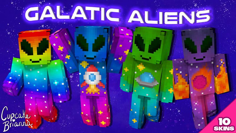 Galatic Aliens HD Skin Pack on the Minecraft Marketplace by CupcakeBrianna