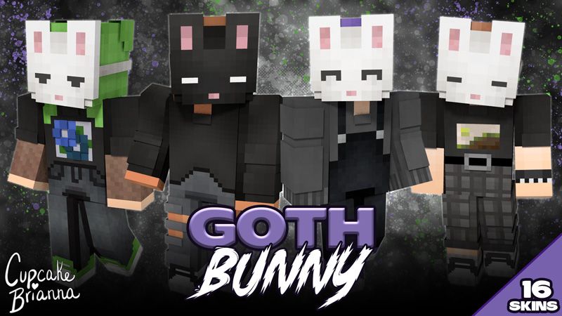 Goth Bunny HD Skin Pack on the Minecraft Marketplace by CupcakeBrianna