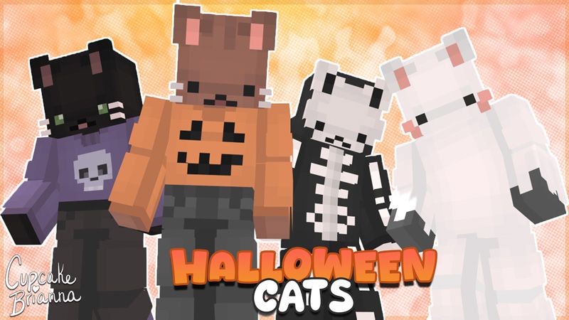 Halloween Cats Skin Pack on the Minecraft Marketplace by CupcakeBrianna