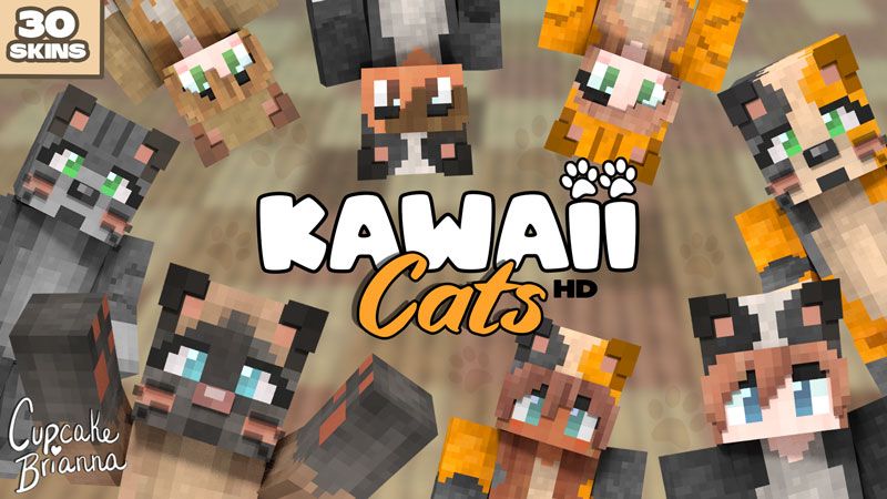 Kawaii Cats HD Skin Pack on the Minecraft Marketplace by CupcakeBrianna