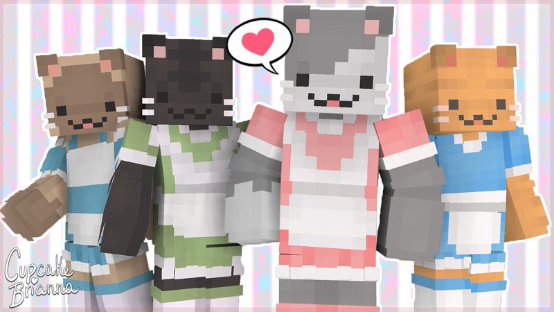 Maid Cats Skin Pack on the Minecraft Marketplace by CupcakeBrianna