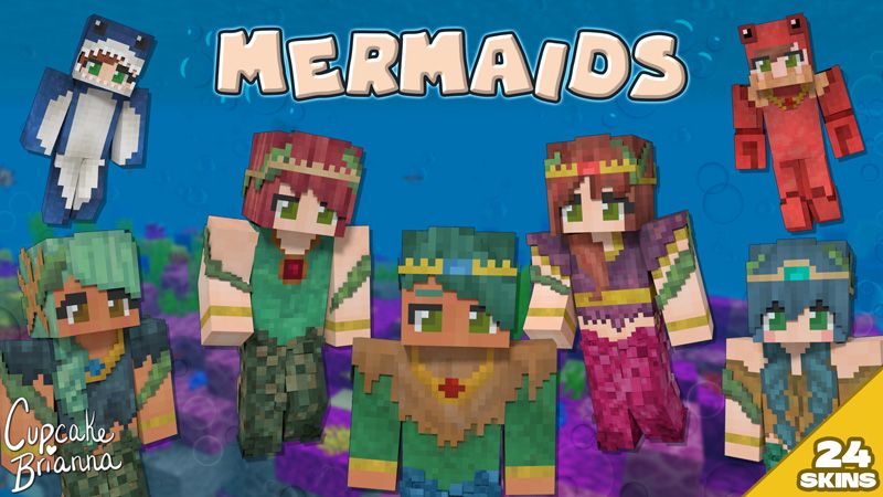 Mermaids HD Skin Pack on the Minecraft Marketplace by CupcakeBrianna