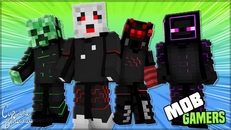 Mob Gamers Skin Pack on the Minecraft Marketplace by CupcakeBrianna