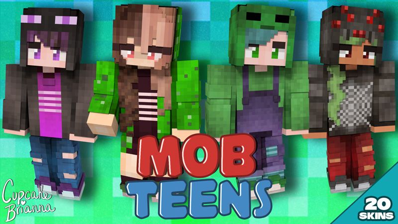 Mob Teens HD Skin Pack on the Minecraft Marketplace by CupcakeBrianna