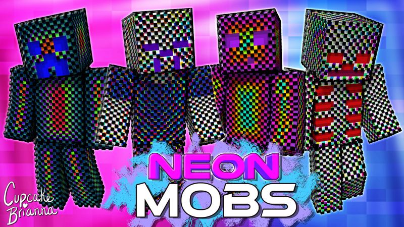 Neon Mobs HD Skin Pack on the Minecraft Marketplace by CupcakeBrianna