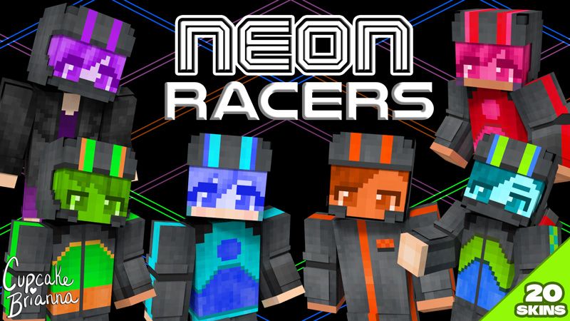 Neon Racers HD Skin Pack on the Minecraft Marketplace by CupcakeBrianna