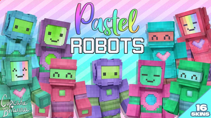 Pastel Robots HD Skin Pack on the Minecraft Marketplace by CupcakeBrianna