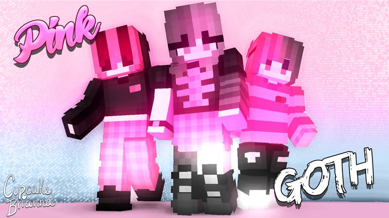 Pink Goth Skin Pack on the Minecraft Marketplace by CupcakeBrianna