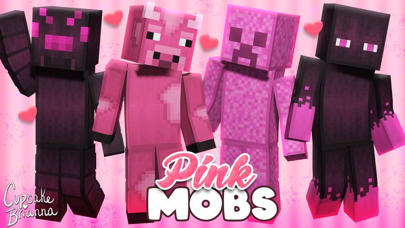 Pink Mobs HD Skin Pack on the Minecraft Marketplace by CupcakeBrianna