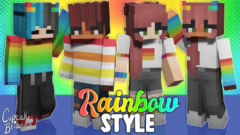 Rainbow Style Skin Pack on the Minecraft Marketplace by CupcakeBrianna