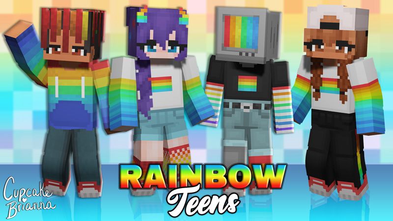 Rainbow Teens HD Skin Pack on the Minecraft Marketplace by CupcakeBrianna