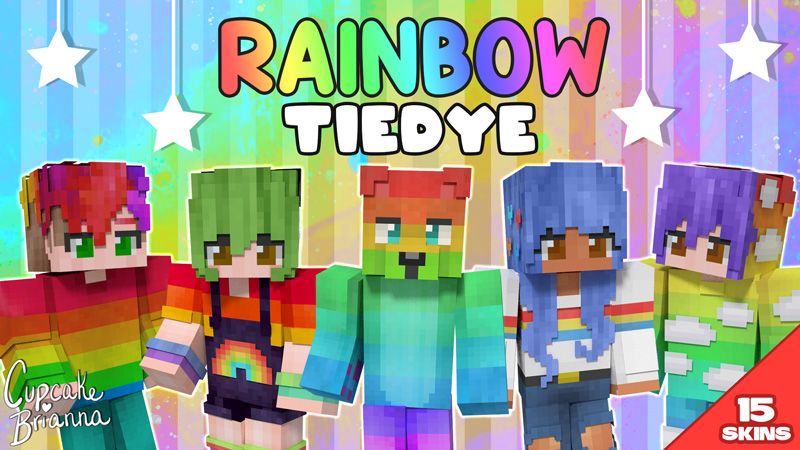 Rainbow Tiedye HD Skin Pack on the Minecraft Marketplace by CupcakeBrianna