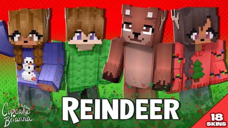 Reindeer HD Skin Pack on the Minecraft Marketplace by CupcakeBrianna