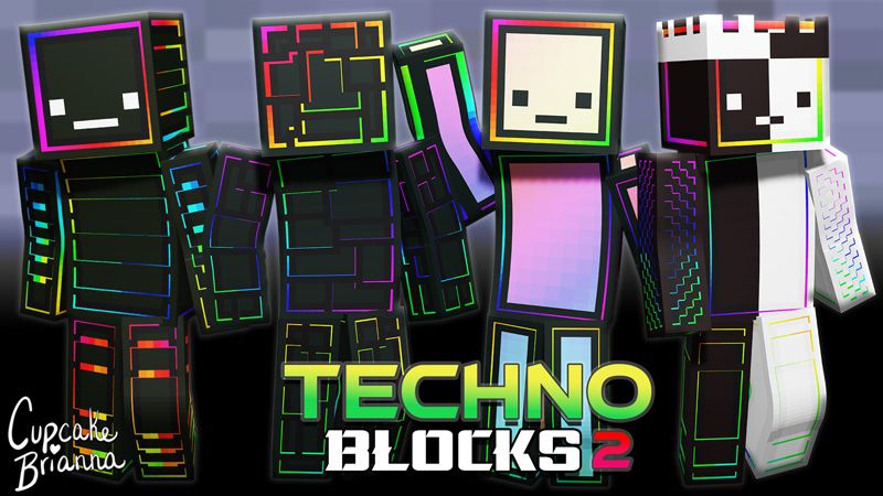 Techno Blocks 2 HD Skin Pack on the Minecraft Marketplace by cupcakebrianna