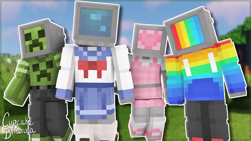 TV Heads Skin Pack on the Minecraft Marketplace by CupcakeBrianna