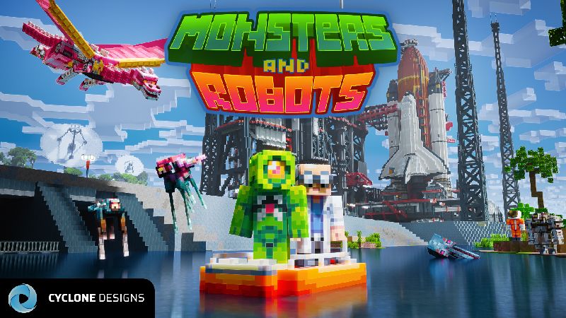 Monsters and Robots Mash-Up on the Minecraft Marketplace by Cyclone