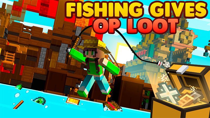 Fishing Gives OP Loot on the Minecraft Marketplace by Cynosia