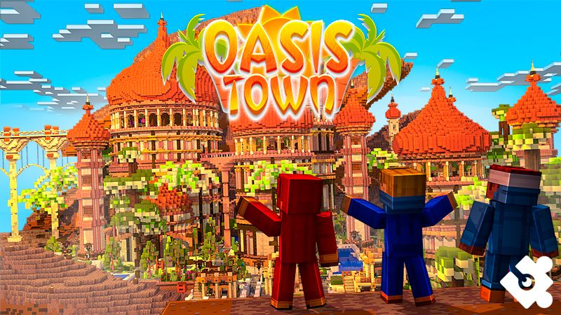 Oasis Town on the Minecraft Marketplace by Cynosia