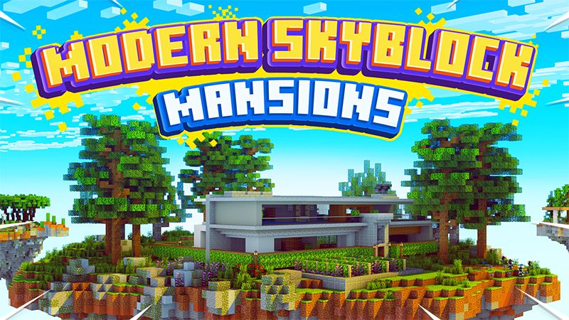 Modern Skyblock Mansions on the Minecraft Marketplace by Cypress Games