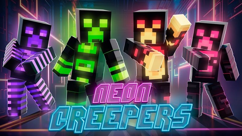 Neon Creepers on the Minecraft Marketplace by Cypress Games