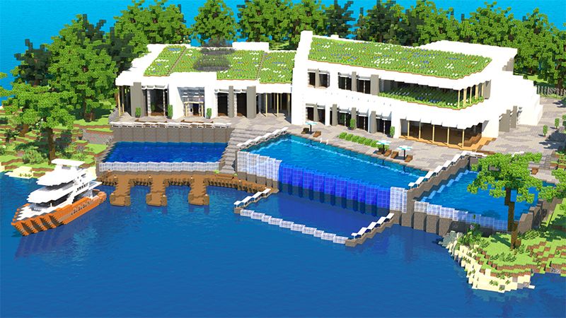 Seaside Mansion on the Minecraft Marketplace by Cypress Games