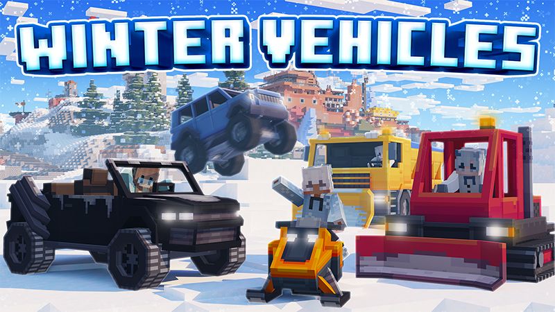 Winter Vehicles on the Minecraft Marketplace by Cypress Games