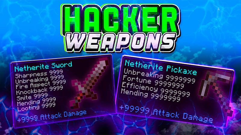 Hacker Weapons on the Minecraft Marketplace by dalibu-studios