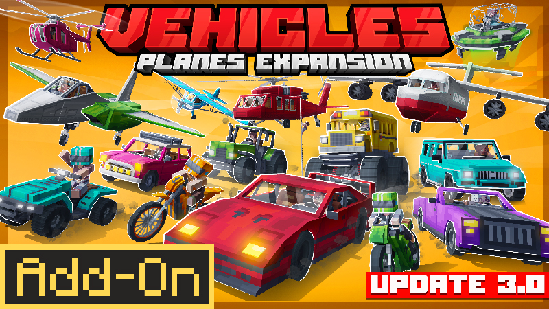 Vehicles 3.0 Add-On on the Minecraft Marketplace by Dalibu Studios