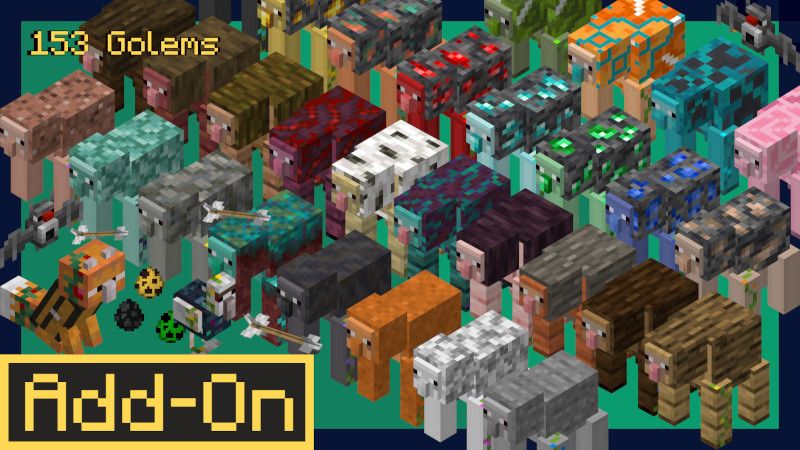 Golem Pets Add-On 1.2 on the Minecraft Marketplace by DeepwellBridge