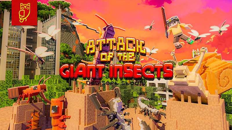 Attack of the giant insects on the Minecraft Marketplace by DeliSoft Studios