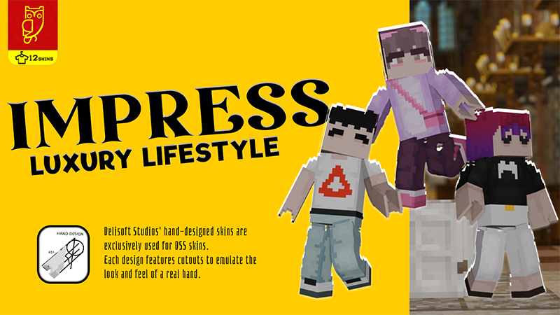 Impress on the Minecraft Marketplace by DeliSoft Studios