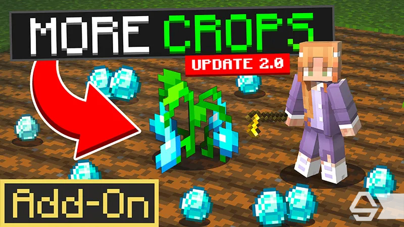 More Crops Add-On on the Minecraft Marketplace by Diamond Studios