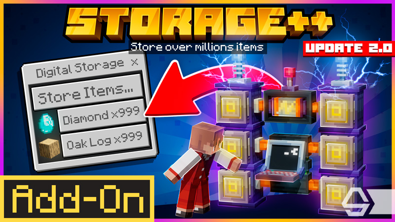 Storage++ Add-On on the Minecraft Marketplace by Diamond Studios
