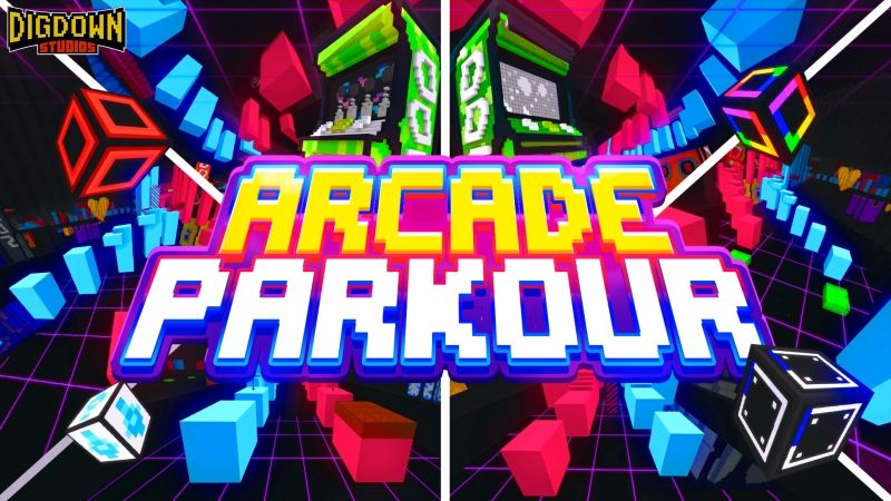 Arcade Parkour on the Minecraft Marketplace by Dig Down Studios