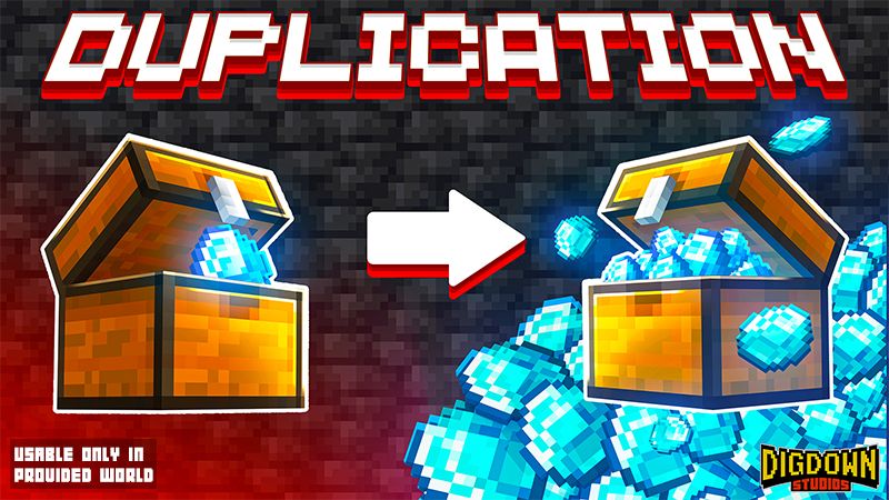 Duplication on the Minecraft Marketplace by Dig Down Studios