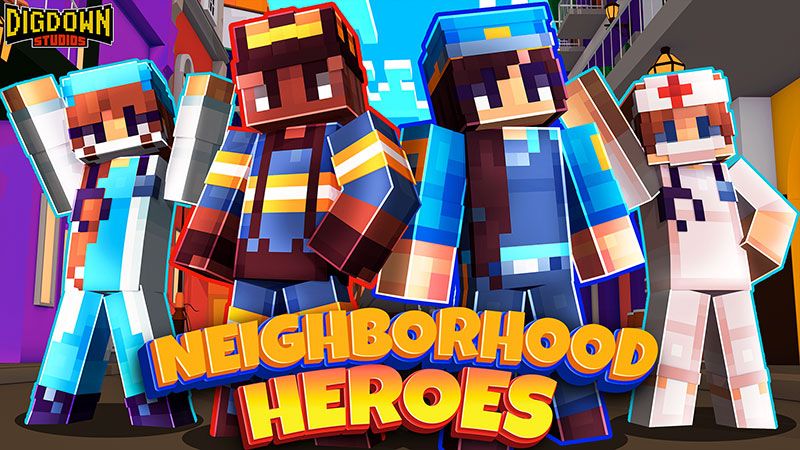 Neighborhood Heroes on the Minecraft Marketplace by Dig Down Studios