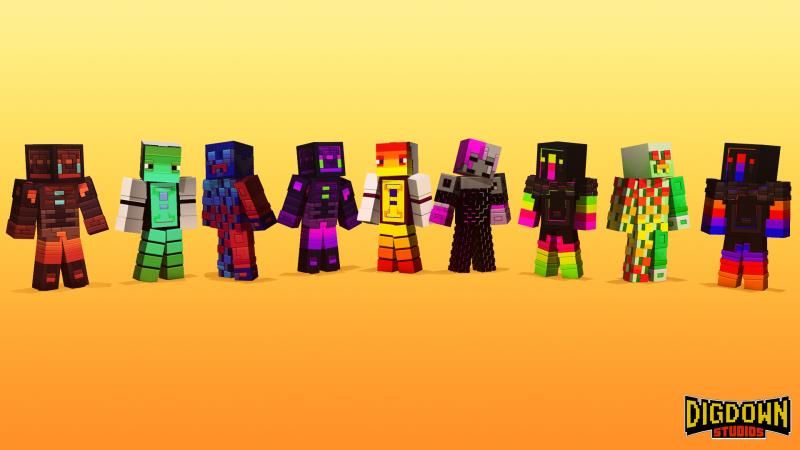 Neon Armor on the Minecraft Marketplace by Dig Down Studios