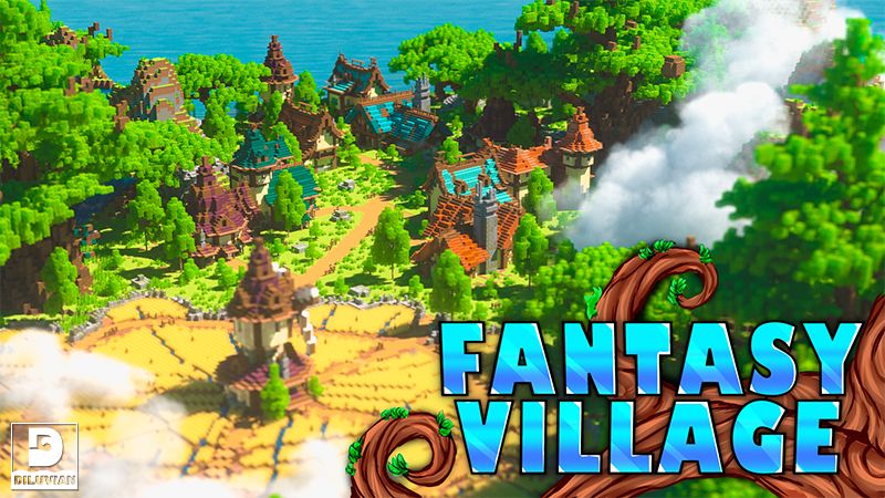 Fantasy Village on the Minecraft Marketplace by Diluvian