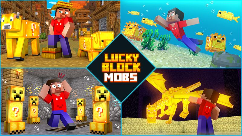 Lucky Block Mobs on the Minecraft Marketplace by diluvian