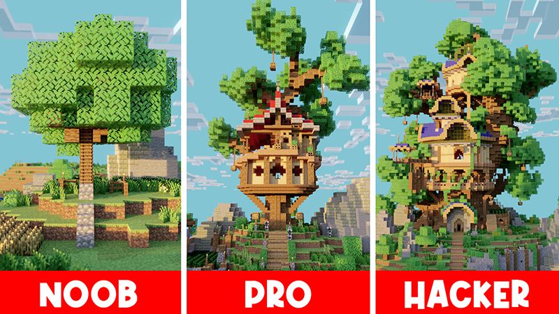 TreeHouse: Noob x Pro x Hacker on the Minecraft Marketplace by Diluvian