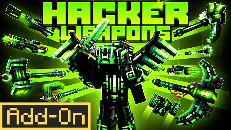 Hacker Weapons Add-On on the Minecraft Marketplace by Diveblocks